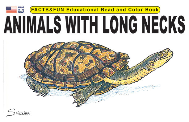 ANIMALS WITH LONG NECKS 8.5 X 11: Digital Download of a Facts and Fun Educational Coloring Book
