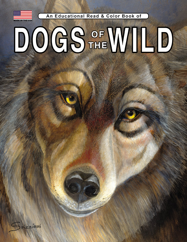 DOG OF THE WILD: Digital Download of An Educational Coloring Book
