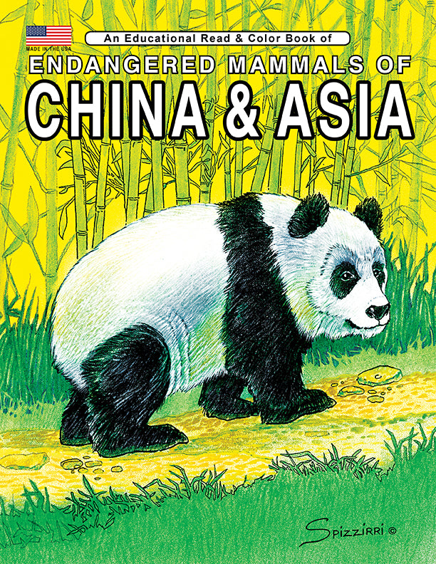 ENDANGERED MAMMALS OF CHINA & ASIA: Digital Download of An Educational Coloring Book