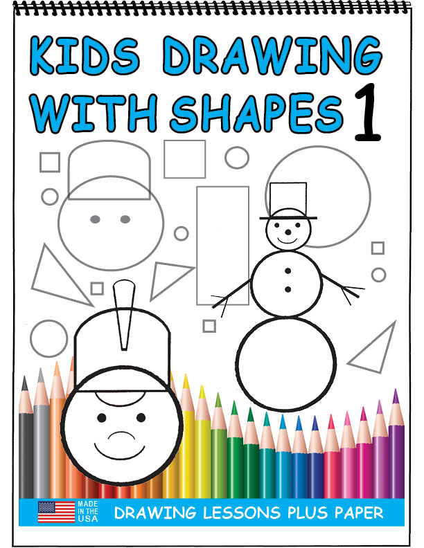 Kids Drawing with Shapes 1 Size 8.5 x 11