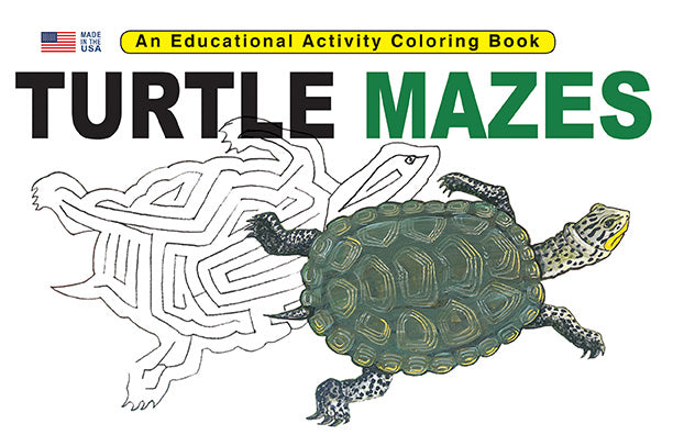 TURTLE MAZES 8.5 X 11: Digital Download of An Educational Activity Coloring Book
