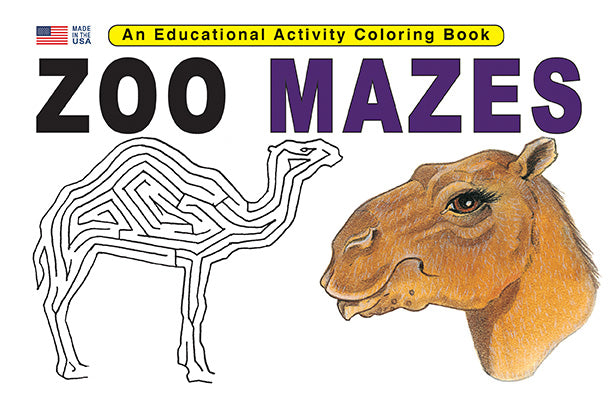 ZOO MAZES 8.5 X 11: Digital Download of An Educational Activity Coloring Book