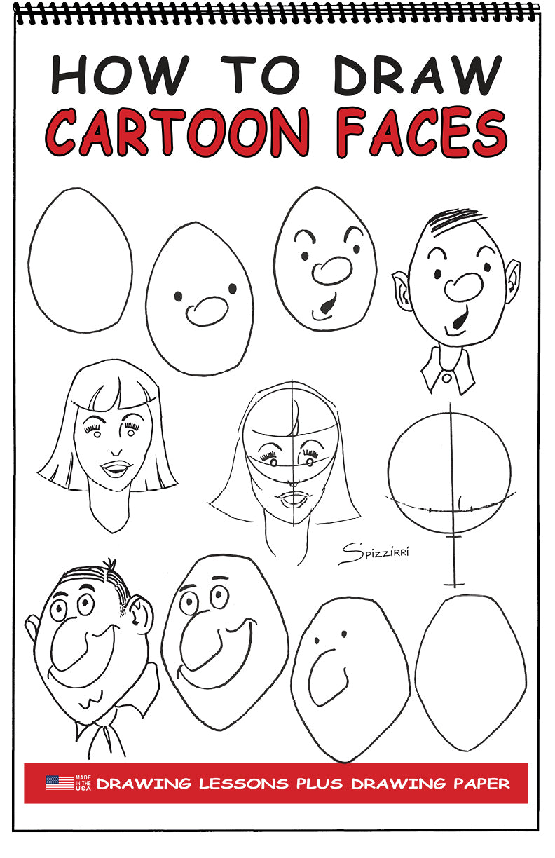 Cartoon Faces Size 11 x 17