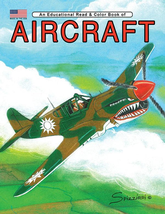 AIRCRAFT: Digital Download of An Educational Coloring Book