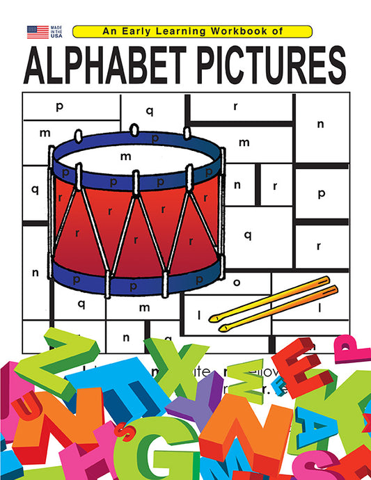 ALPHABET PICTURES: Digital Download of An Early Learning Workbook