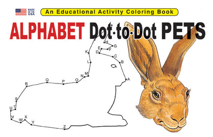 ALPHABET DOT TO DOT PETS 8.5 X 11: Digital Download of An Educational Activity Coloring Book