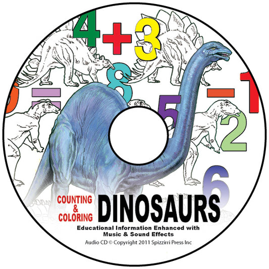 Count & Color Dinosaurs: Digital Download of Book CD's