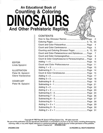 Count & Color Dinosaurs