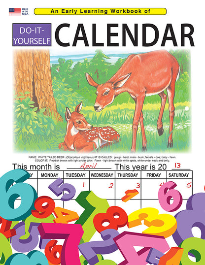 MAKE A CALENDAR: Digital Download of An Early Learning Workbook