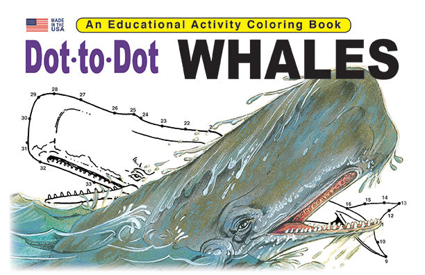 Dot to Dot Whales - 8.5 x 5.5 inch