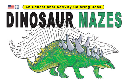 DINOSAUR MAZES 8.5 X 11: Digital Download of An Educational Activity Coloring Book