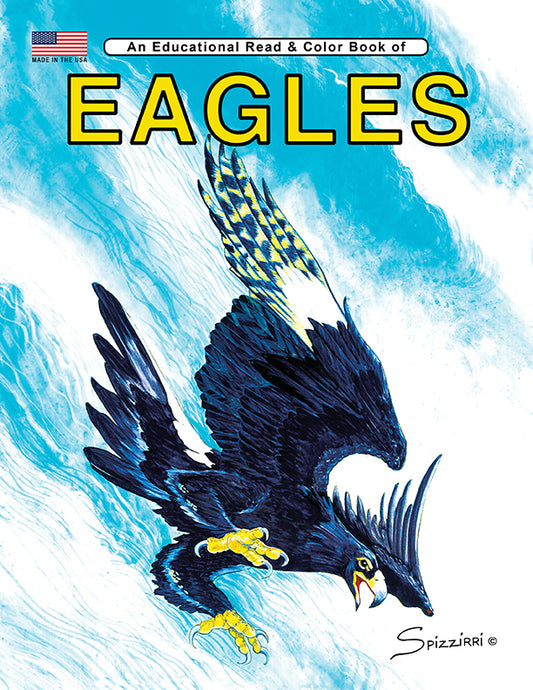 EAGLES: Digital Download of An Educational Coloring Book