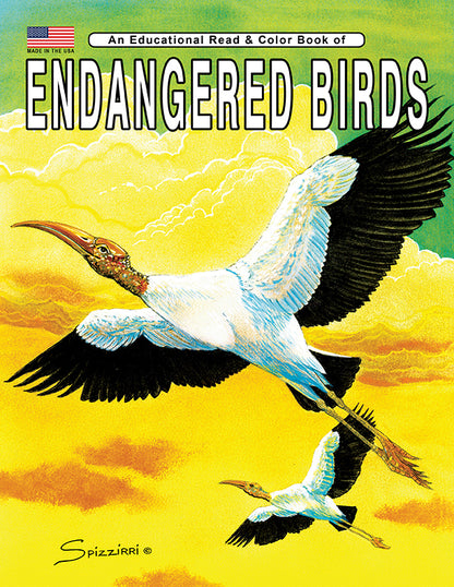 ENDANGERED BIRDS: Digital Download of an Educational Coloring Book