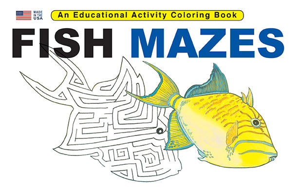 Fish Mazes - 8.5 x 5.5 inch