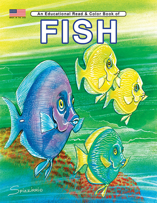 FISH: Digital Download of An Educational Coloring Book