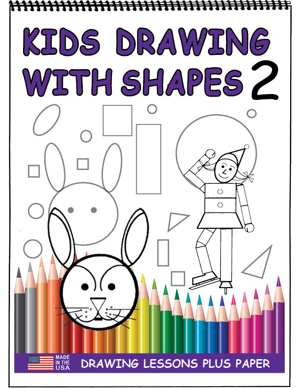 Kids Drawing with Shapes 2 - Size 8.5 x 11