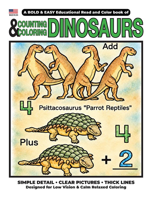 Count & Color Dinosaurs