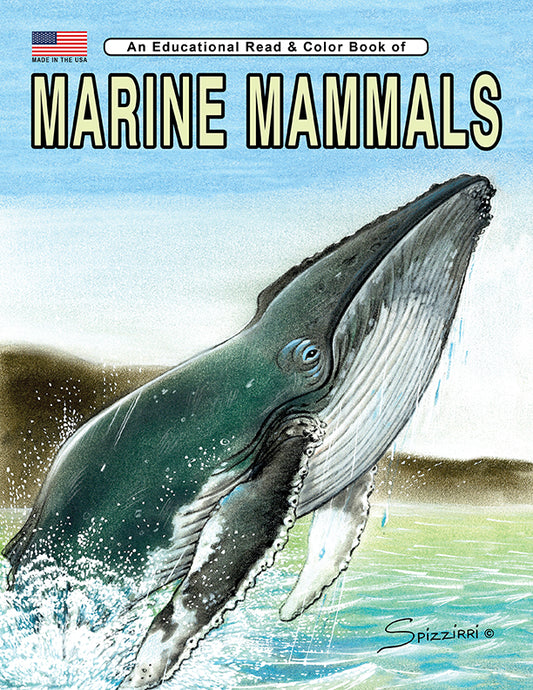 MARINE MAMMALS: Digital Download of Educational Coloring Book