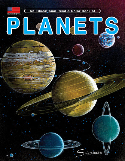 PLANETS: Digital Download of An Educational Coloring Book