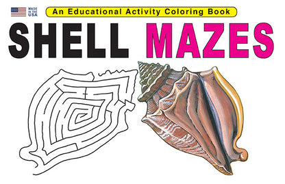 SHELL MAZES 8.5 X 11: Digital Download of An Educational Activity Coloring Book