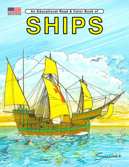 SHIPS: Digital Download of Educational Coloring Book