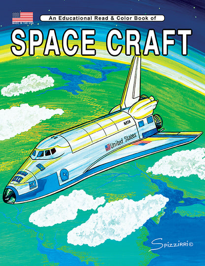 SPACE CRAFT: Digital Download of an Educational Coloring Book