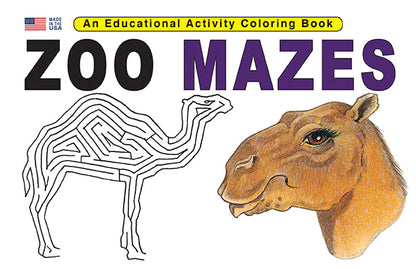 ZOO MAZES 8.5 X 11: Digital Download of An Educational Activity Coloring Book