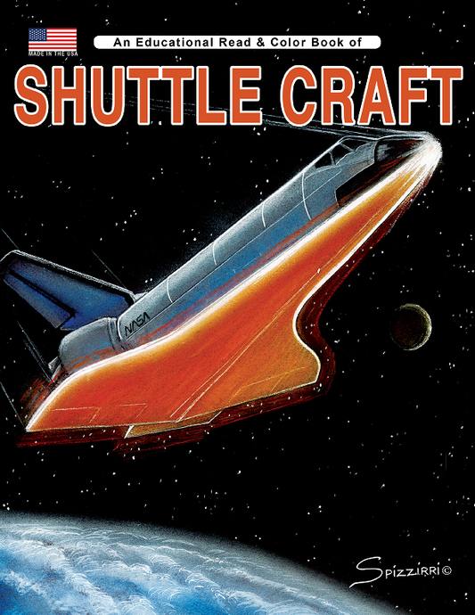 SHUTTLE CRAFT: Digital Download of an Educational Coloring Book